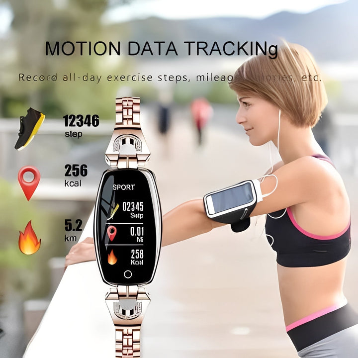 Womens Fitness Bracelet with Heart Rate and Activity Tracking