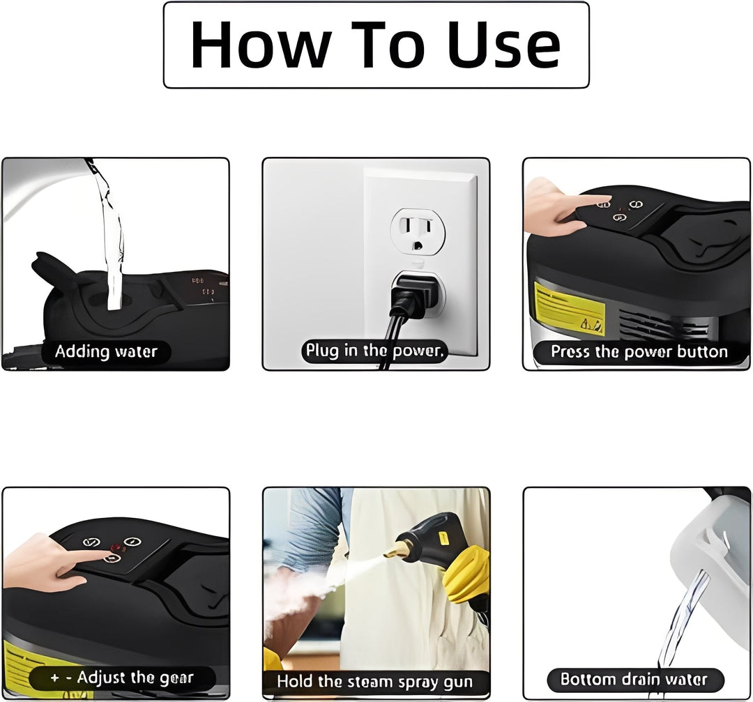 Home Steam Cleaner with Tool Attachment
