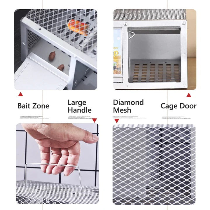 Reusable Metal Mouse Trap Cage with Single Door