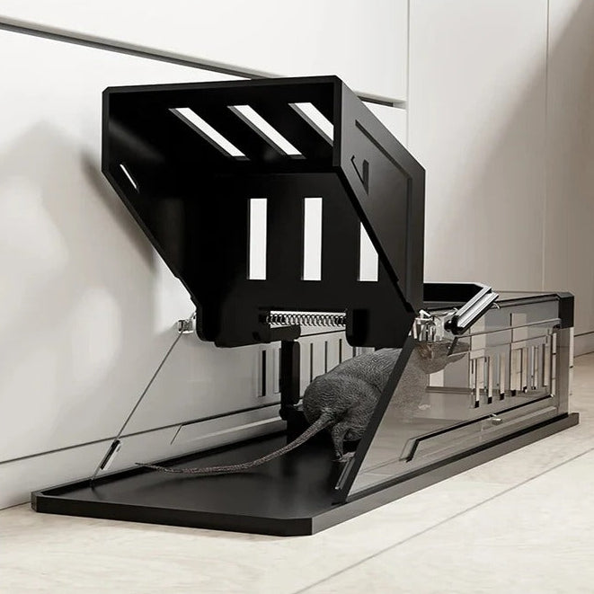 Automatic Mouse Trap Cage with Pressure-Activated Trigger - Lenila