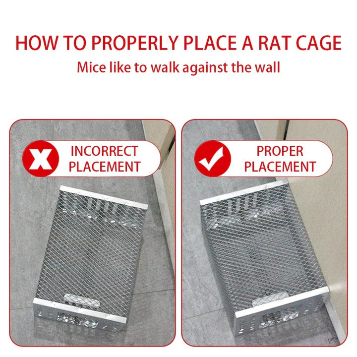 Mouse Trap Cage with Sliding Door Mechanism