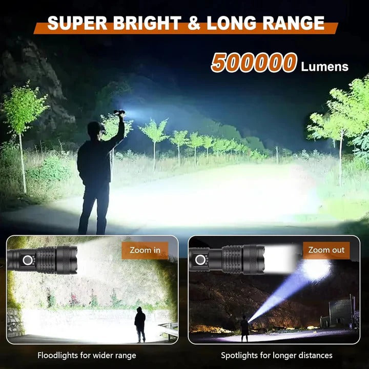 Rechargeable LED Flashlight Portable Handheld