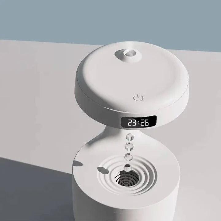 Small Humidifier with LED Display USB Type-C Charging Auto Shutoff