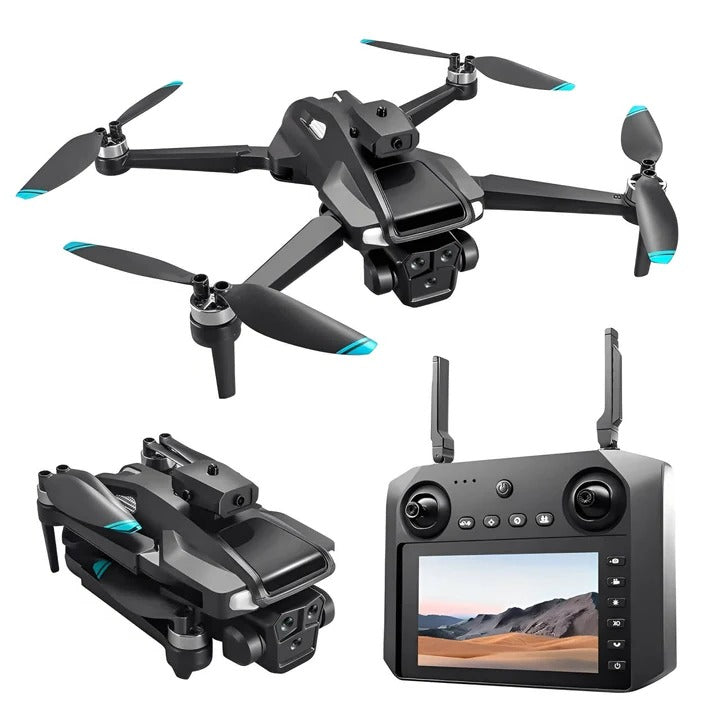 Unisex RC Drone with Triple Camera for Aerial Photography - Lenila