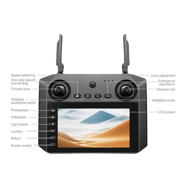 RC Drone with Triple Camera for Aerial Photography