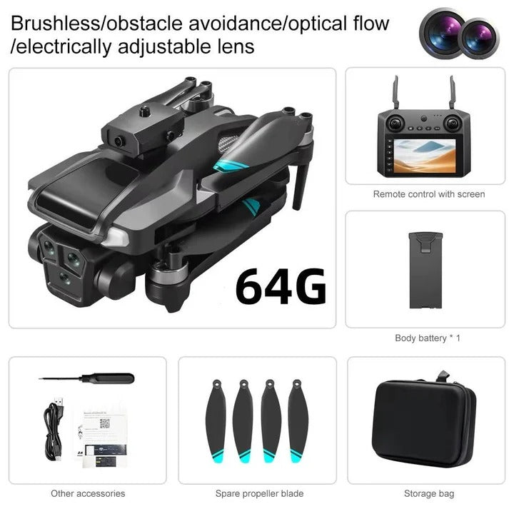 RC Drone with Triple Camera for Aerial Photography