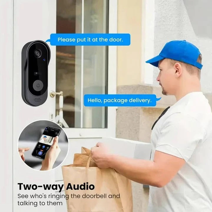 Wireless Doorbell Camera with Clear Video and Local Storage