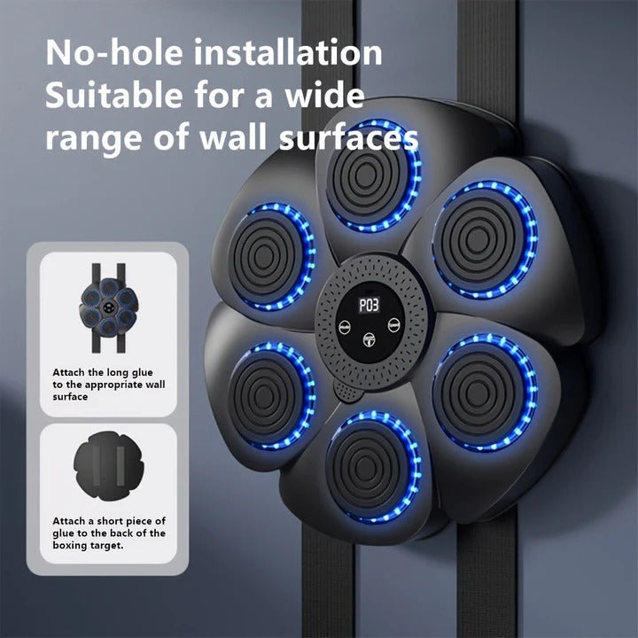 Boxing Training Machine Wall Target USB Rechargeable with Music