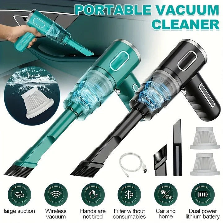 Portable Mini Vacuum Cleaner USB Rechargeable Compact Design