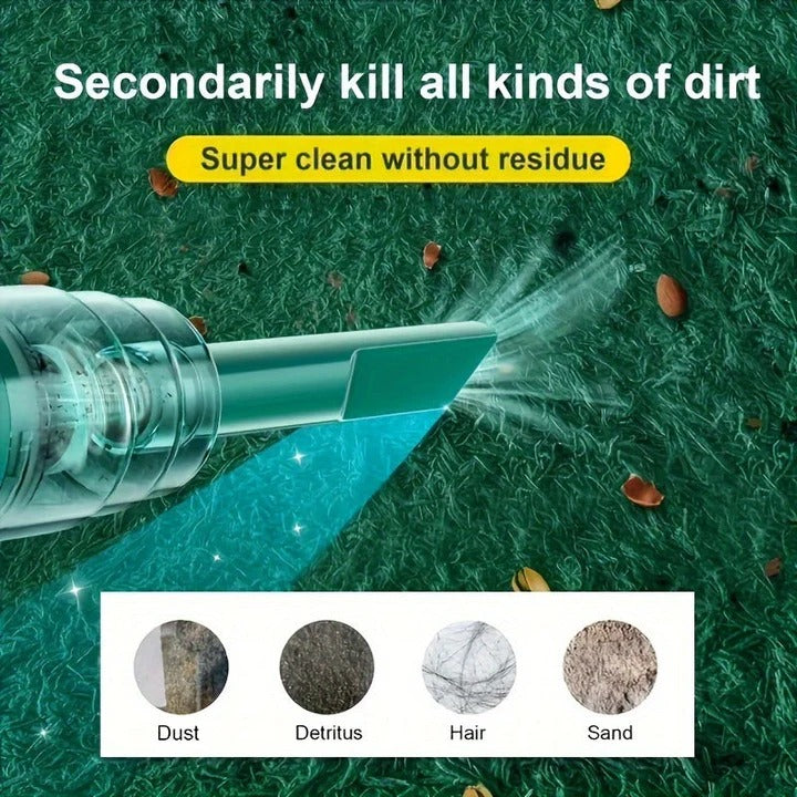 Portable Mini Vacuum Cleaner USB Rechargeable Compact Design