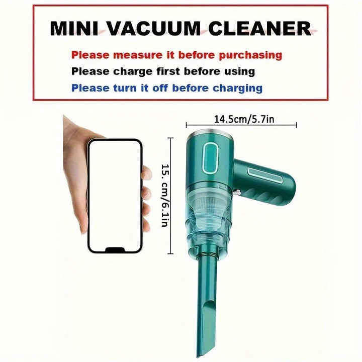 Portable Mini Vacuum Cleaner USB Rechargeable Compact Design