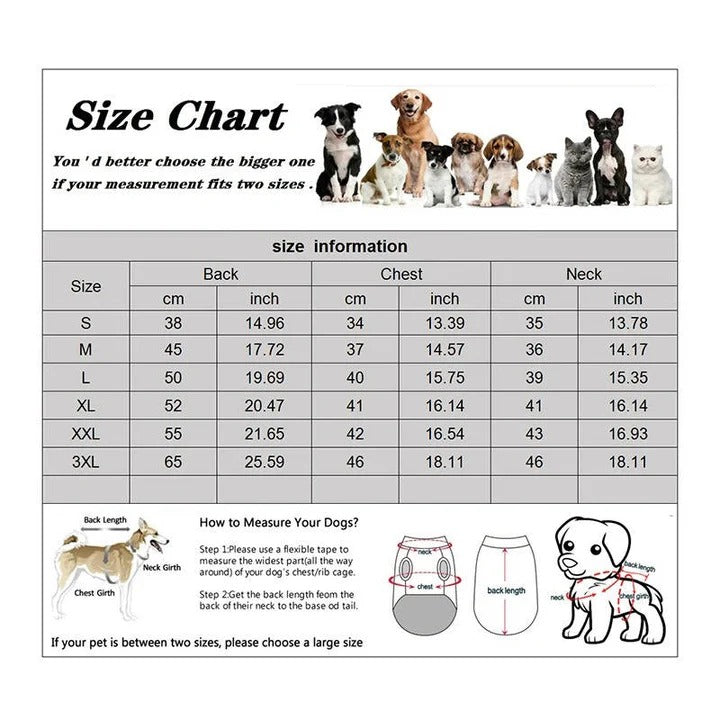 Dog Winter Jacket Waterproof Insulated Coat