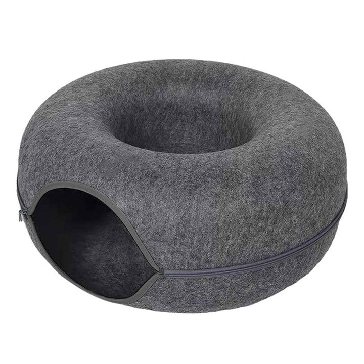 Pet Donut Bed Soft Plush Cozy Design
