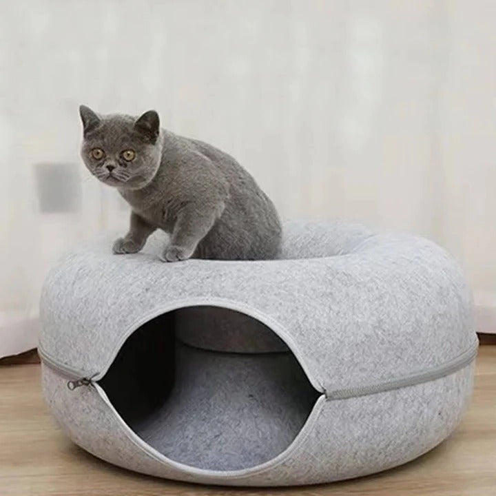 Pet Donut Bed Soft Plush Cozy Design