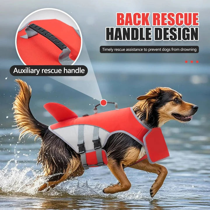 Dog Life Jacket and Flotation Vest Adjustable Fit