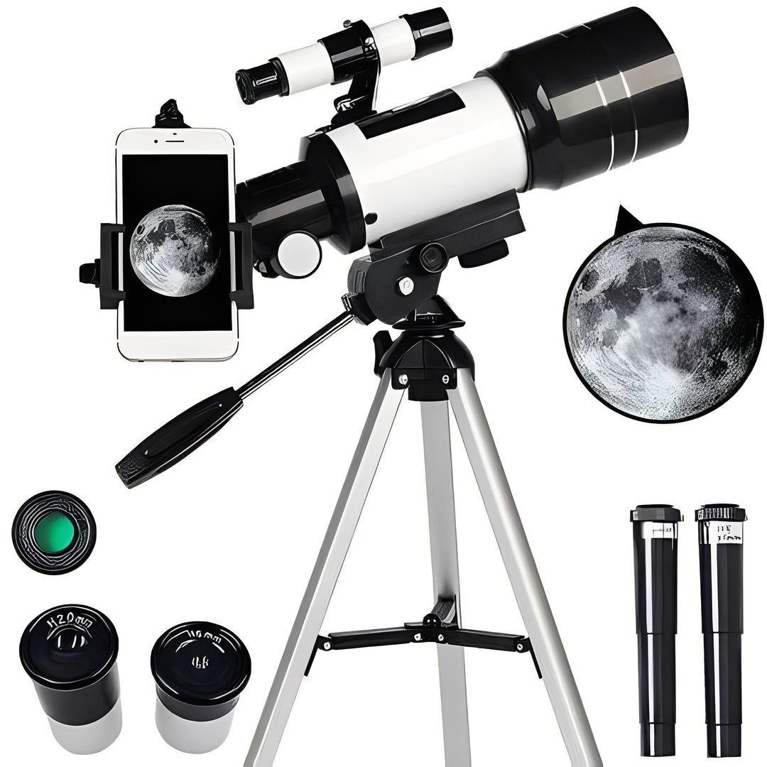 Telescope with Multiple Eyepieces and Table Tripod Stand