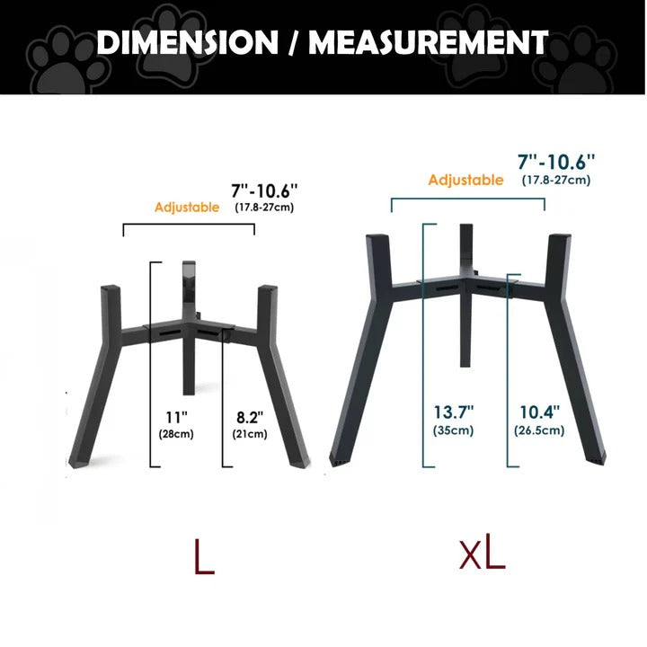 Pet Raised Dog Bowl Stand Elevated Feeding Station