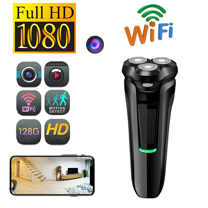 Mini Wireless Shaver Razor Camera with 1080P HD and Motion Detection