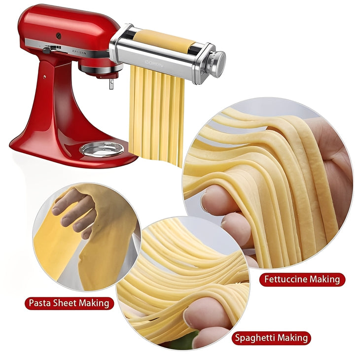 Stand Mixer Attachment Pasta Dough Roller Cutter