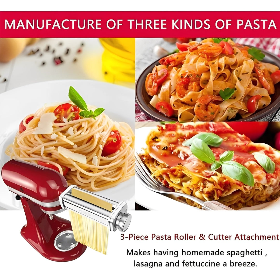 Stand Mixer Attachment Pasta Dough Roller Cutter