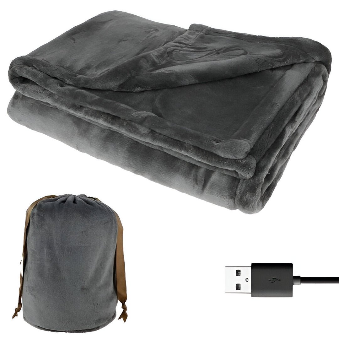 Electric Heated Throw Blanket Cordless Portable Design