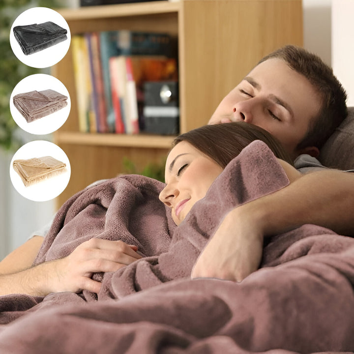 Electric Heated Throw Blanket Cordless Portable Design