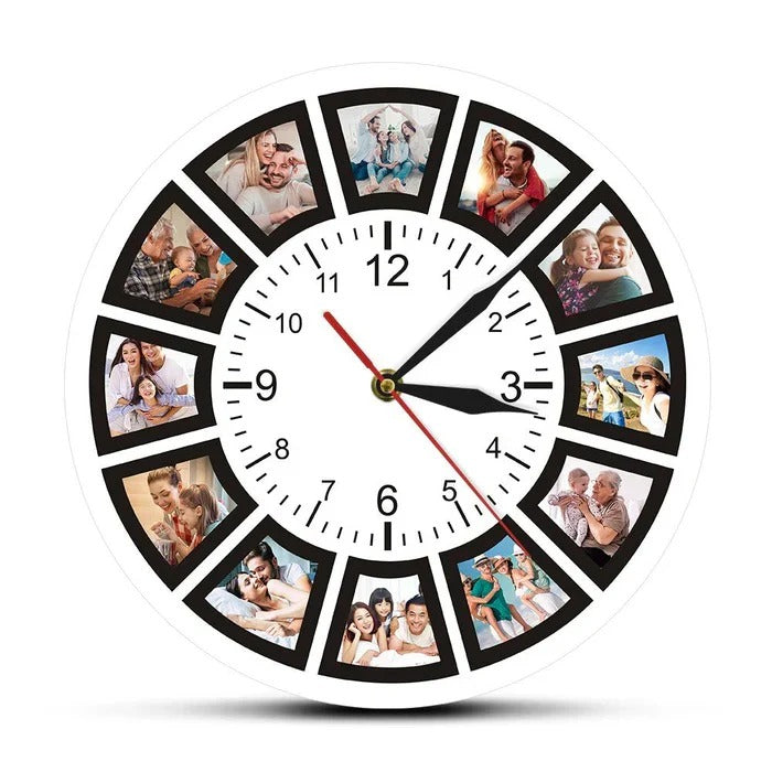Personalized Wall Clock Custom Design Home Office Decor - Lenila