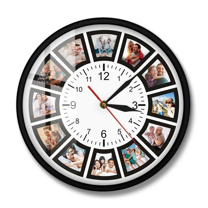 Personalized Wall Clock Custom Design Home Office Decor