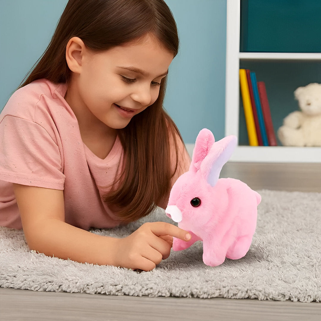 Plush Bunny Toy Interactive Soft Material