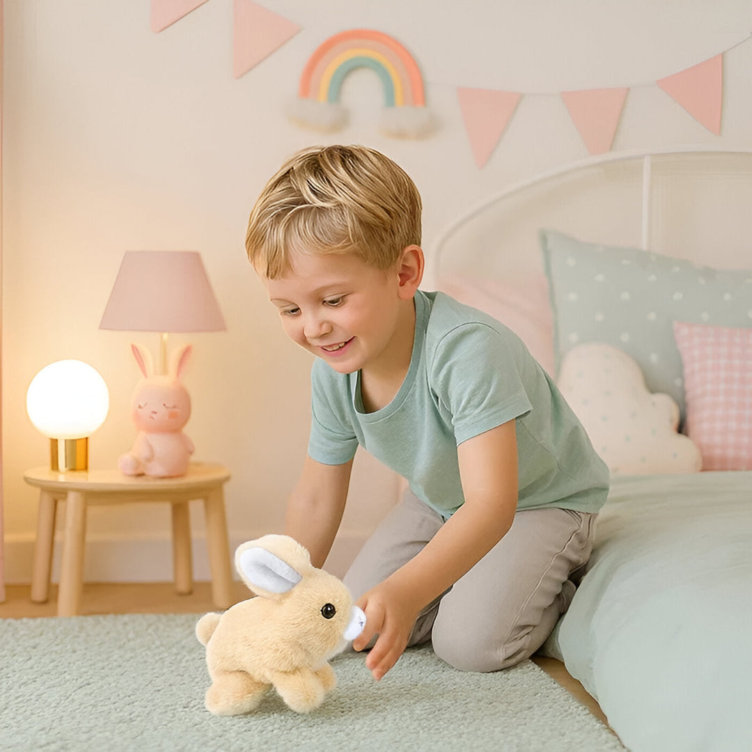 Plush Bunny Toy Interactive Soft Material