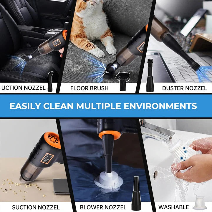 Cordless Rechargeable Car Vacuum Cleaner Powerful Suction