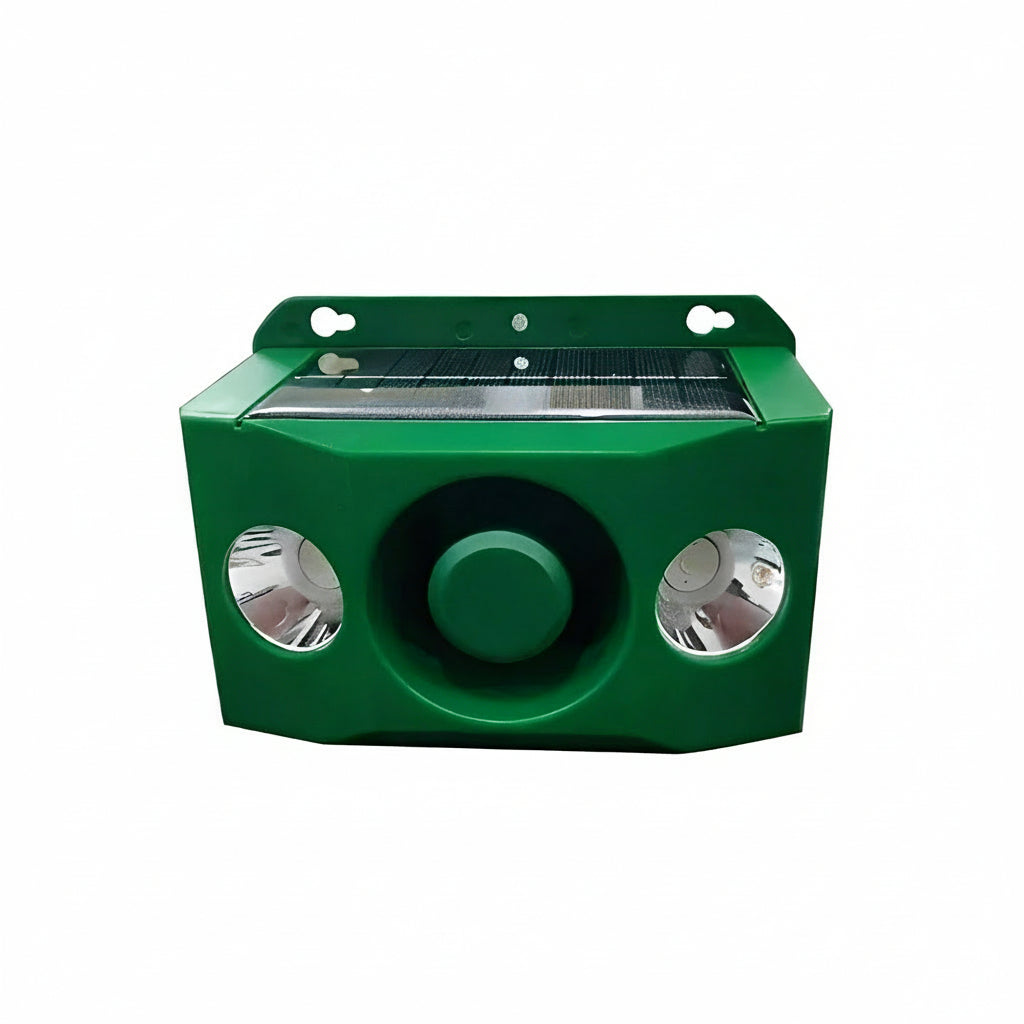 Solar Powered Animal Repellent Warning Lights for Outdoor Use