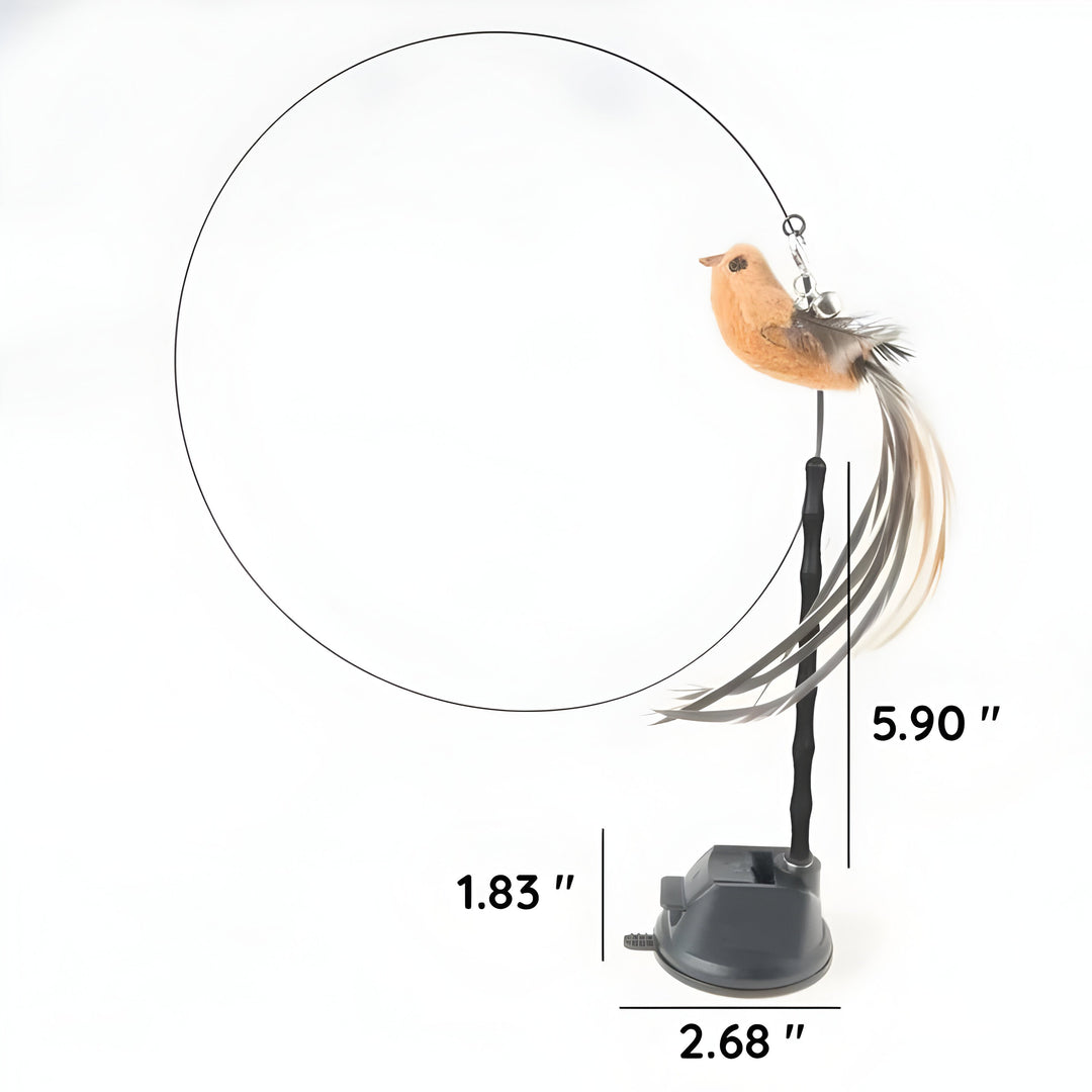 Pet Toy Set Feather Bird Simulation Interactive Play