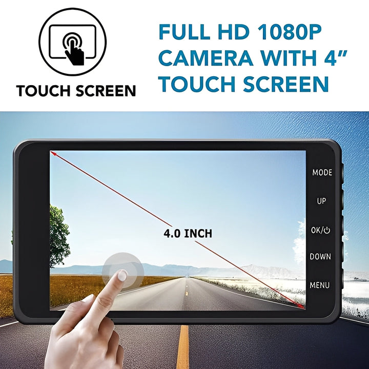 Wireless Car Dash Cam Front and Rear Night Vision Recording