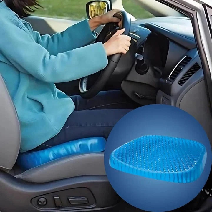 Ergonomic Gel Seat Cushion with Lower Back Support for Office Car