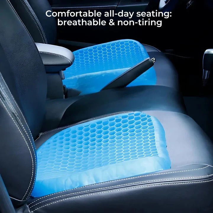 Ergonomic Gel Seat Cushion with Lower Back Support for Office Car