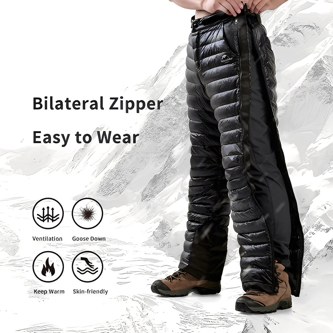 Thermal Hiking Pants with Goose Down and Zipper