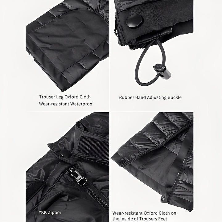 Thermal Hiking Pants with Goose Down and Zipper