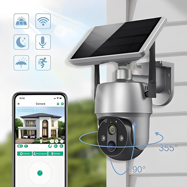 Outdoor Wireless Surveillance Camera Solar Powered