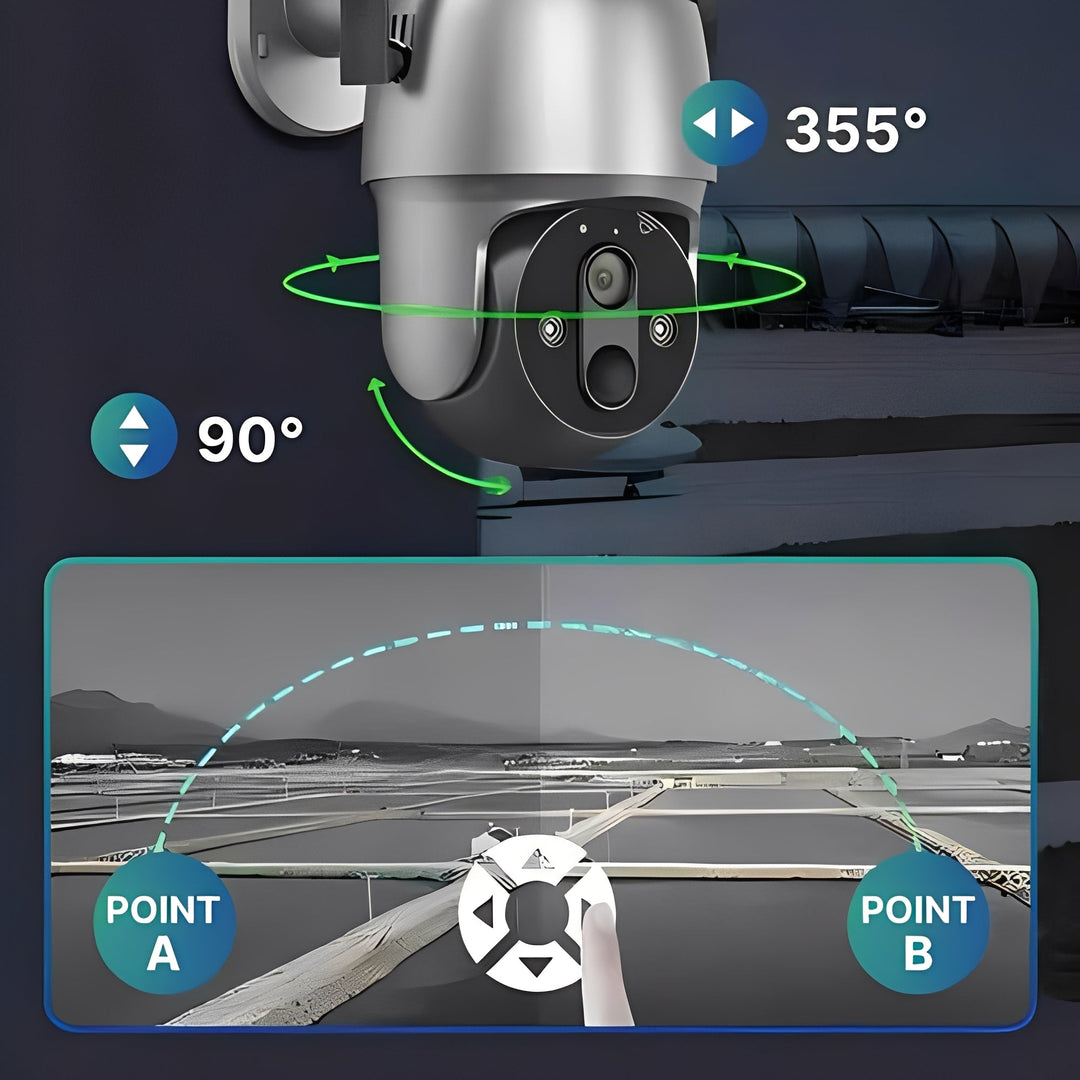 Outdoor Wireless Surveillance Camera Solar Powered