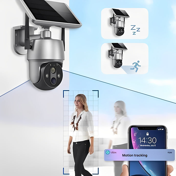 Outdoor Wireless Surveillance Camera Solar Powered