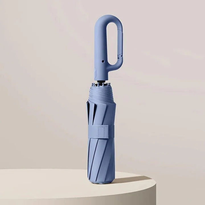 Compact Folding Umbrella Reinforced Travel Durable Design