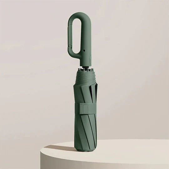 Compact Folding Umbrella Reinforced Travel Durable Design