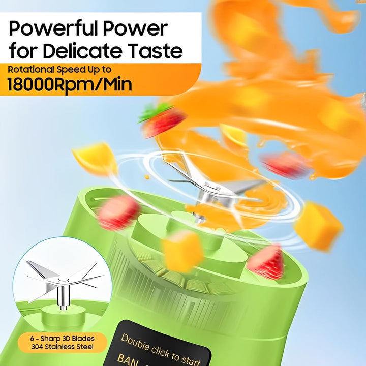 Portable Mini Blender Electric USB Rechargeable Compact Design
