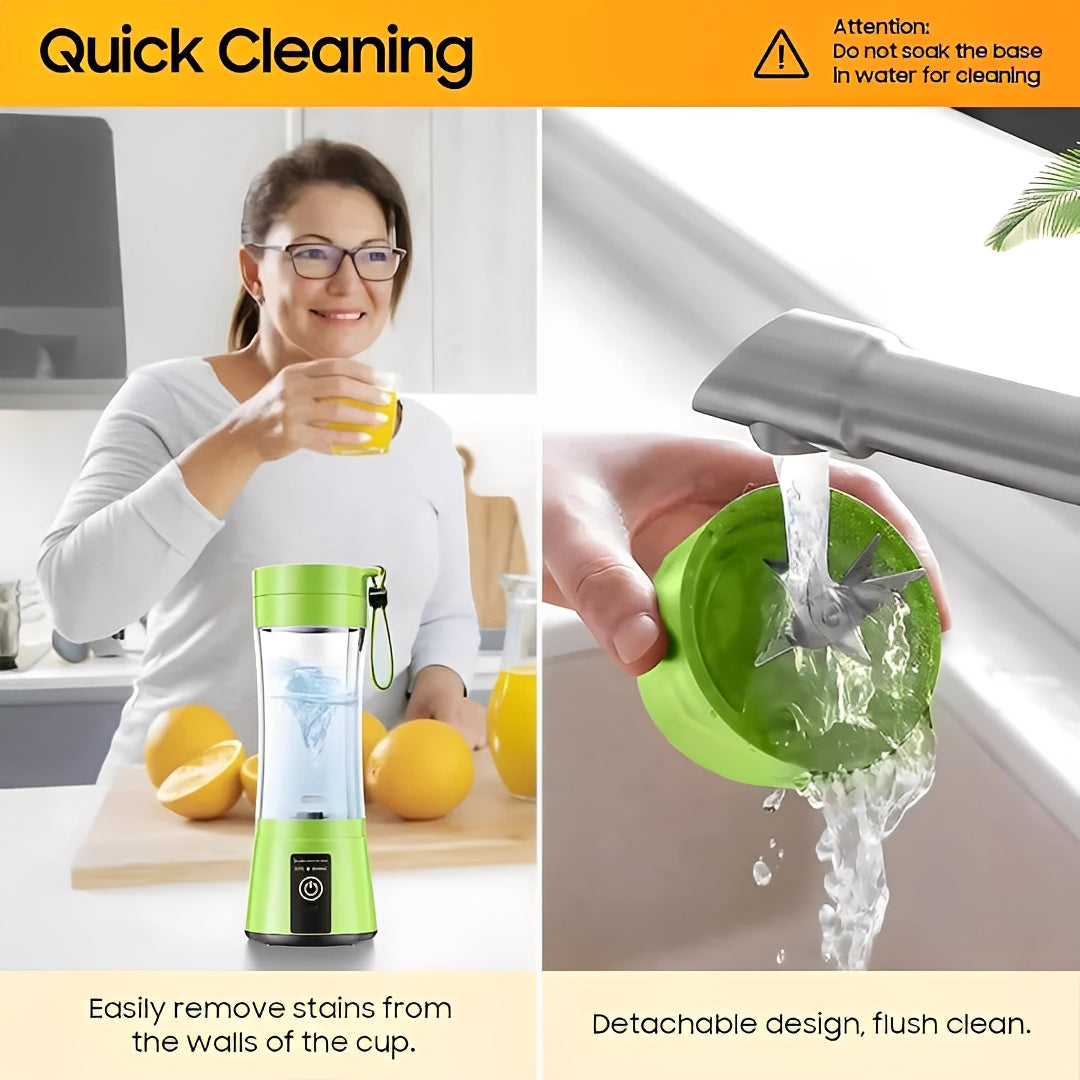 Portable Mini Blender Electric USB Rechargeable Compact Design