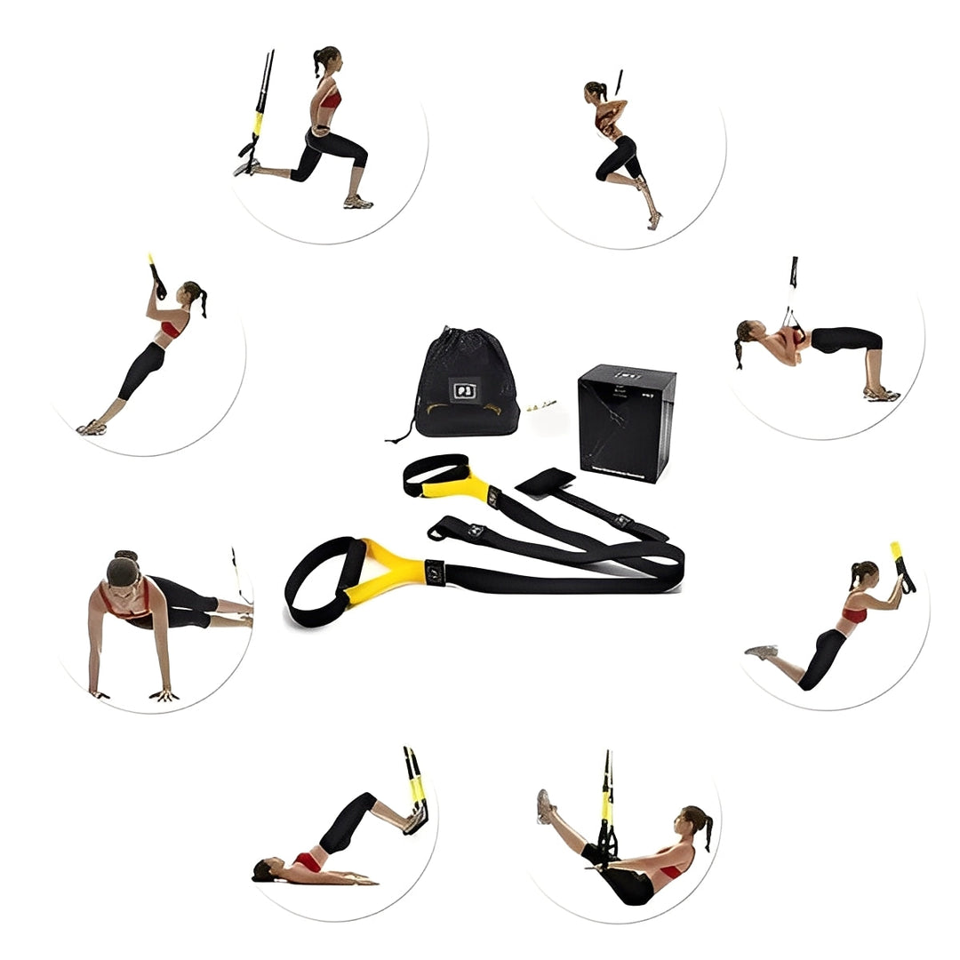 Fitness Training Straps Durable Nylon Adjustable Length