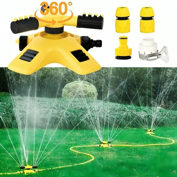 Rotating Garden Sprinkler Adjustable Lawn Irrigation