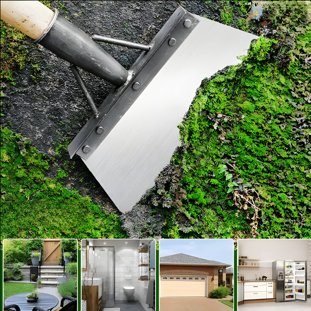 Garden Scraper Tool Steel Blade Ergonomic Handle