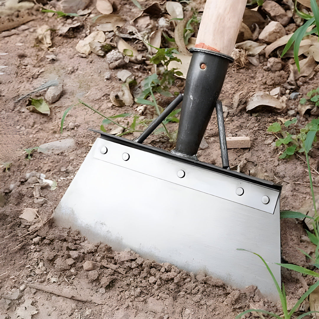 Garden Scraper Tool Steel Blade Ergonomic Handle - Lenila