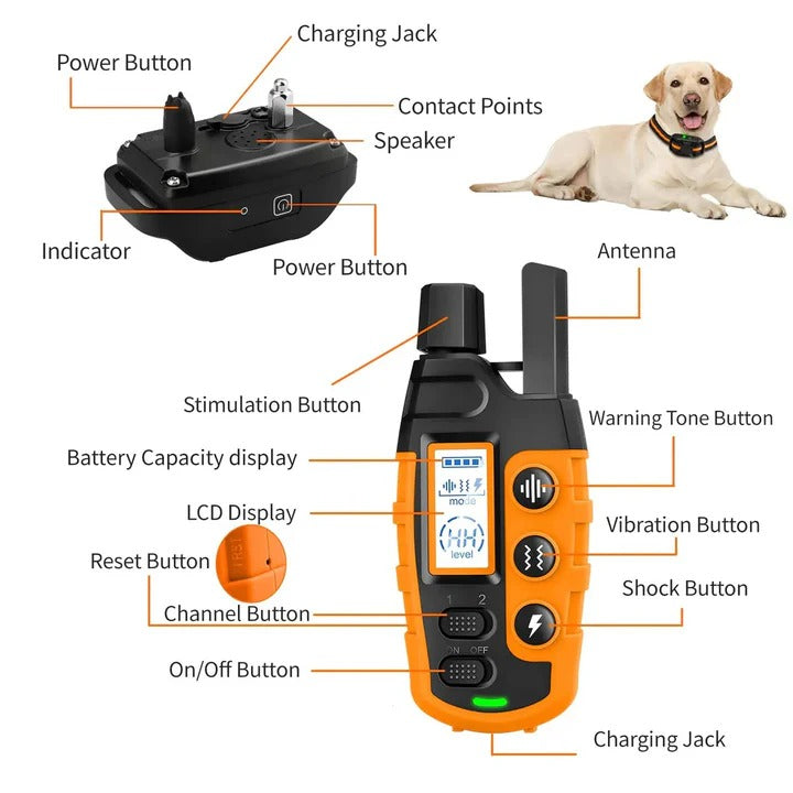 Dog Training Collar Remote with Adjustable Control